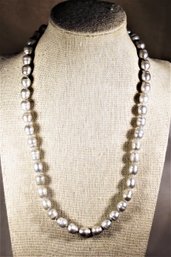 Fine Genuine Cultured Pearl Necklace 18' Long By Honora