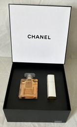 New In Box CHANEL MADEMOISELLE Eau De Perfume With Twist And Spray Refillable Atomizer Box Set- Orig. $375