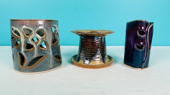 Pottery Candle Holders