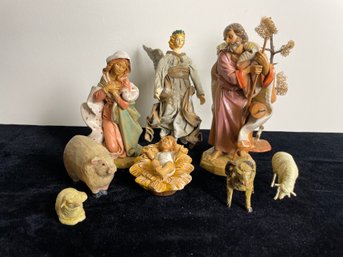 Set Of Nativity Figurine Collectibles