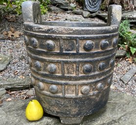 Decorative Japanese Cement Water Bucket / Planter