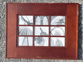 A Large Wood Window Style Photo Frame By Pottery Barn