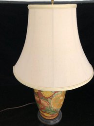 Floral Painted Table Lamp