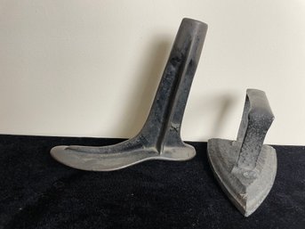Antique Cobbler's Iron And Cast Cloth Iron