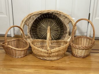 Another Great Grouping Of Natural Woven Baskets