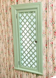 A Vintage Lattice Work Interior Shutter