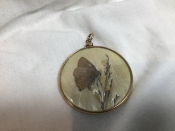 Large Vintage Butterfly Pendant