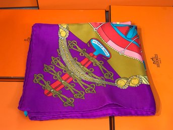 Gorgeous Brand New HERMES Silk Scarf - LE CIRCUS - Incredible Colors - Made In France - LOOK AT THIS ! - (5)