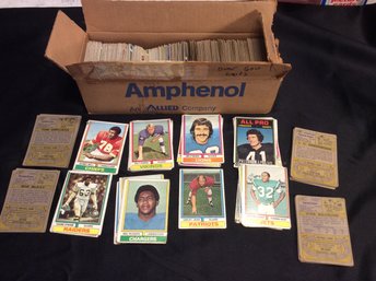 Box Filled With Approximately (600) 1974 Topps Football Cards - K