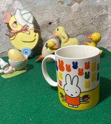 1990s Miffy The Bunny Coffee Mug