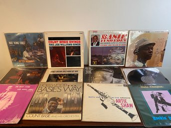 Jazz Blues Count Basie, Nancy Wilson, Duke Ellington, Nat King Cole, Miss Peggy Lee Nice Vinyl In Thick Sleeve