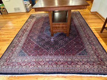 Large Beautiful Hand Knotted Wool Rug