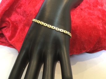 14K Yellow Gold Chain Bracelet 7' #39