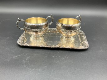 Silverplate Sugar And Creamer Set