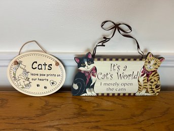 Cat Lover's Sign Duo