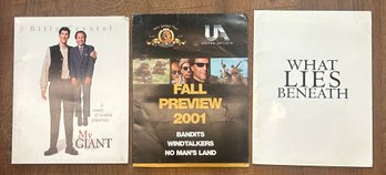 Lot Of 3 Movie Press Folder Kits