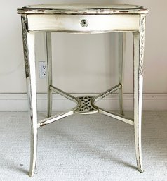 A Painted Mahogany Side Table - Shabby Chic Style!