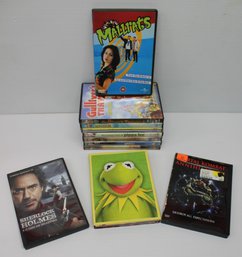 Mixed DVD Lot With Muppets Box Set, Mallrats, Sherlock Holmes, Lord Of The Rings, Wizard Of Oz, Etc.