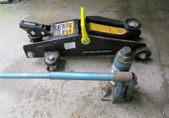 2 Ton Floor Black Jack & 2 Ton Sears Bottle Jack