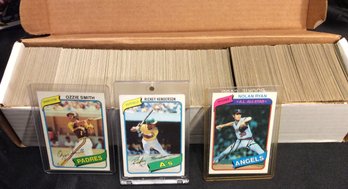 1980 Topps Baseeball Complete Set With Rickey Henderson Rookie - K