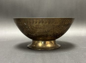A Pretty Brass Bowl Made In India