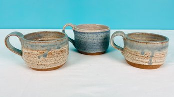 Pottery Coffee Mug Lot 2