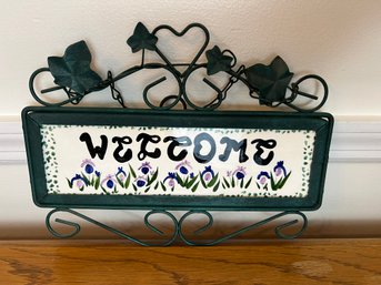 Ceramic Tile Welcome Sign