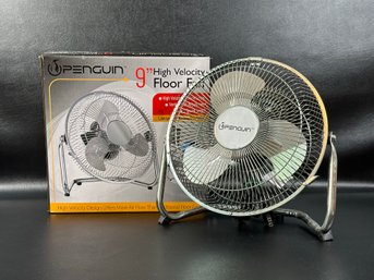 Penguin High-Velocity Floor Fan With Original Box