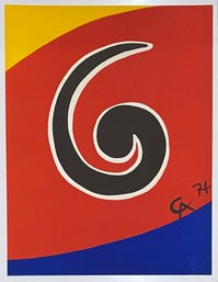 Alexander Calder Lithograph 1974 Sky Swirl