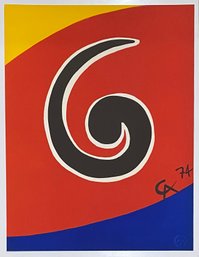 Alexander Calder Original Lithograph 1974 Sky Swirl.