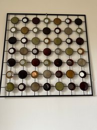 Wall Art With Mirrored Circles