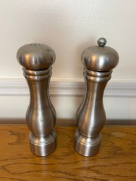 Olde Thompson Brushed Nickel Salt Shaker & Pepper Grinder