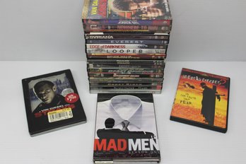Mixed DVD Lot W/ Madmen Season One, Jeepers Creepers2, Looper, Everest, Edge Of Darkness, Freddy Vs. Jason Etc