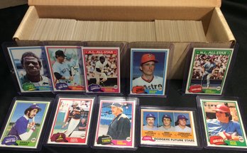 1981 Topps Baseball Complete Set - Mint Razor Sharp - K