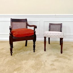 A Pair Of Antique Petite Chairs - Possibly Salesman Samples