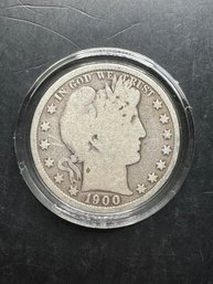 1900 Barber Silver Half Dollar