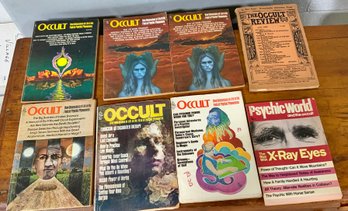 6 Vintage Occult Magazines, Occult Review & Psychic World And The Occult ~