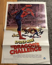 SCARCE Original 1-sheet 'SPIDERMAN AND THE DRAGON'S CHALLENGE' Movie Poster- United States Release!