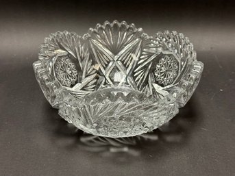 A Fine Quality Vintage Pressed Glass Bowl By Heisey