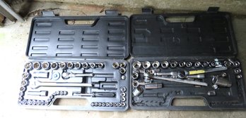 2 Socket Wrench Sets In Black Case