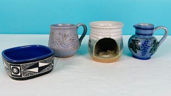 Pottery Coffee Mug Lot 4