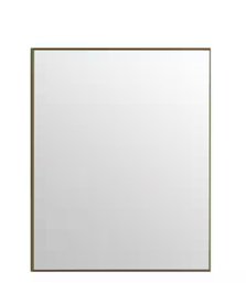 Eviva Edge 24 In. W X 30 In. H Small Rectangular Aluminum Mounted Bathroom Vanity Mirror In Gold