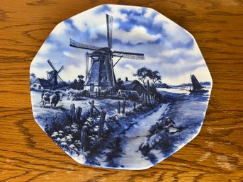 Blue & White Delft Plate