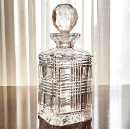 A Vintage Irish Rose Crystal Decanter