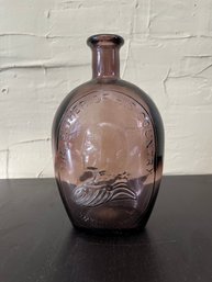Glass Bottle With George Washington - Wheaton Glass Nuline