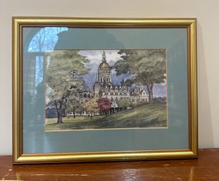 Beautiful Diana Wythe Tyler Print In A Wooden Framed.