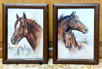 A Pair Of Equestrian Prints By Ruane Manning