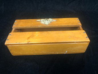Lidded Natural Wooden Storage Box