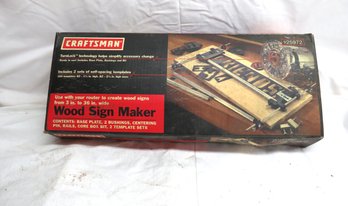 Craftsman Wood Sign Maker #925972 In Original Box