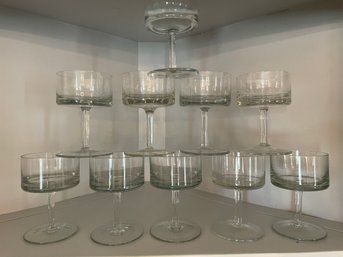 10 Modernist Martini ? Glasses. 5' Tall.